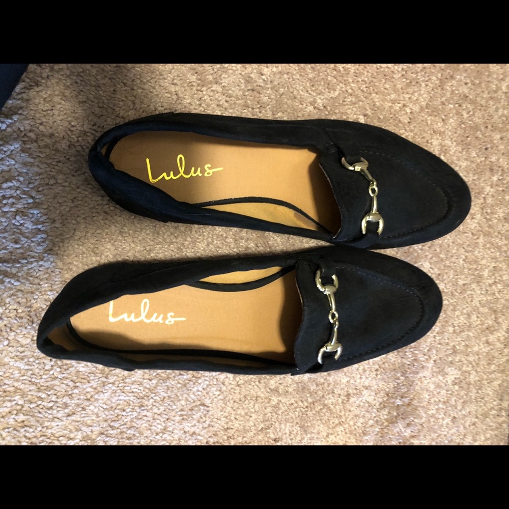 Black loafers